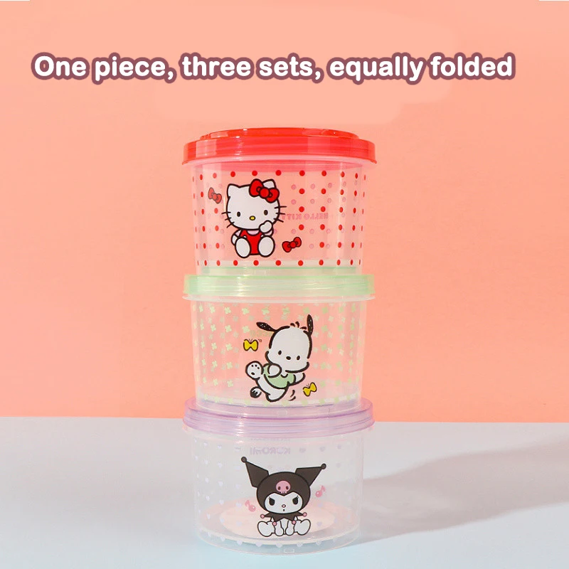 Kitty Bento Box Set 3 Pieces C - đánh giá và giá Food Storage Kitchen Container Set